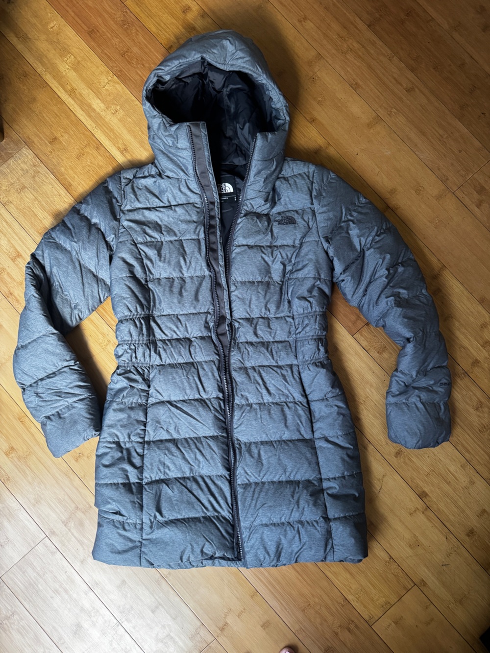 The North Face Heather Gray Quilted Jacket